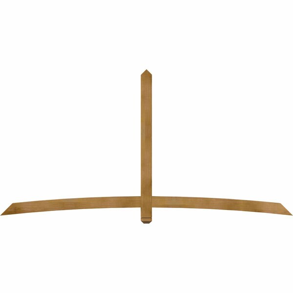 Ekena Millwork Bellingham Rough Sawn Timber Gable Bracket, Western Red Cedar, 108"W x 54"H x 4"D x 4"F, 12/12 Pitch GBW108X54X0404BEL00RWR - main